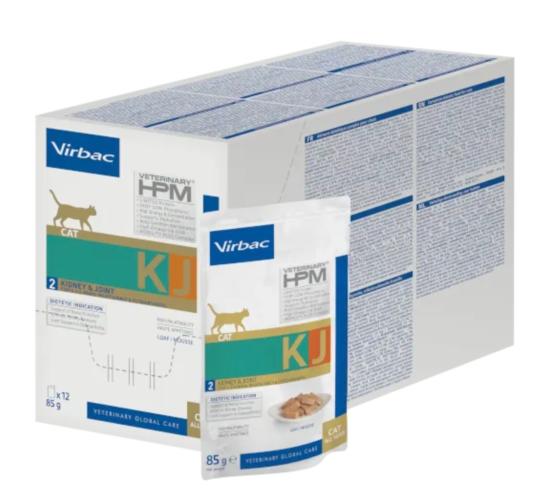 VIRBAC HPM CAT WET KIDNEY LOAF 12x85g KJ2