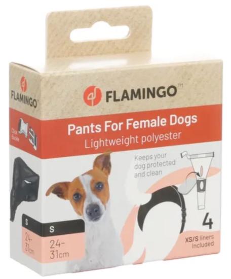 CULOTTE CHIEN SASHA NOIR S + 4 SERVIETTES