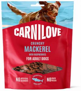 CARNILOVE -DOG CRUNCHY -SNACK MACKEREL WITH RASPBERRIES -200G