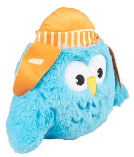 PELUCHE HIBOU GARCON BLEU