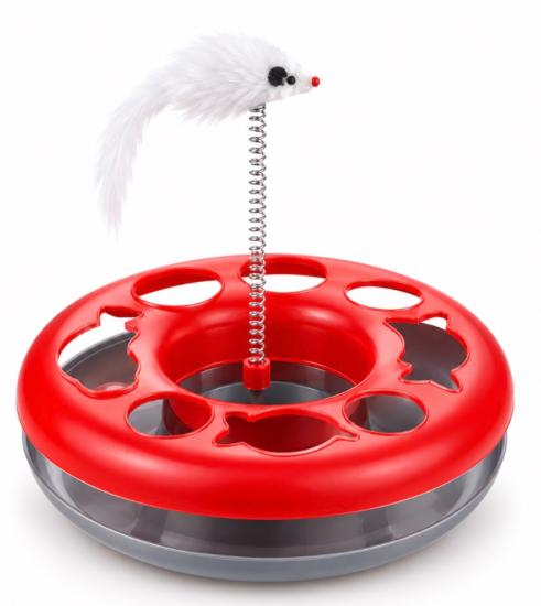 JOUET CHAT TOWER MOUSE & BALL