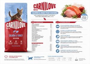 CARNILOVE ACTIVE CAT DRY -SALMON & TURKEY - KITTENS -6KG