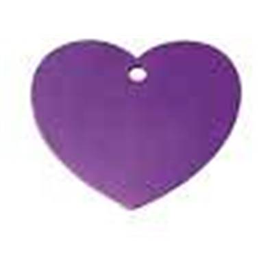 Médaille Aluminium COEUR Violet medium