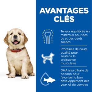 Hill's Science Plan Puppy croquettes pour chiot de grande taille au poulet 16kg