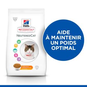 Hill's VET ESSENTIALS Young Adult Neuteredcat croquettes pour chat stérilisé au thon 1,5kg