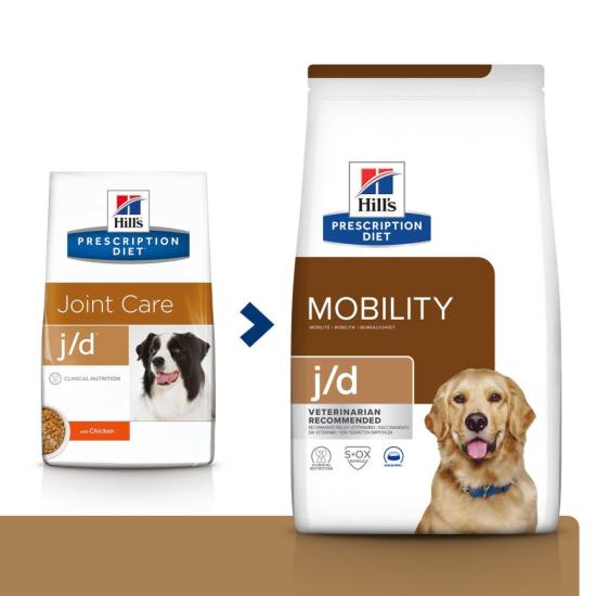 Hill's PRESCRIPTION DIET j/d Mobility Croquettes pour Chien au Poulet 12 kg