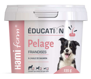 FRIANDISES EDUCATION PELAGE à l'huile de SAUMON 235G 