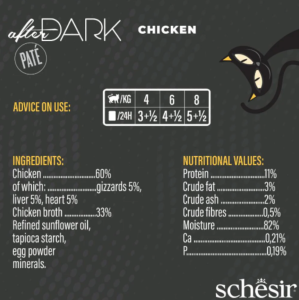 SCHESIR Chat After Dark - Poulet - 80g
