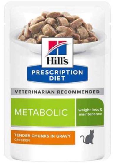  Hill's PRESCRIPTION DIET Chat Metabolic Sachet Repas 12x85g