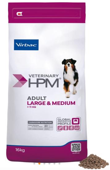 VET HPM ADULT LARGE & MEDIUM DOG 16 kg