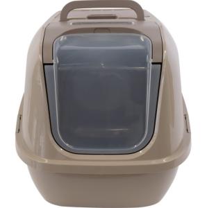 BAC LITIERE FERMÉ MEGA DELUXE 66X49X46CM BEIGE