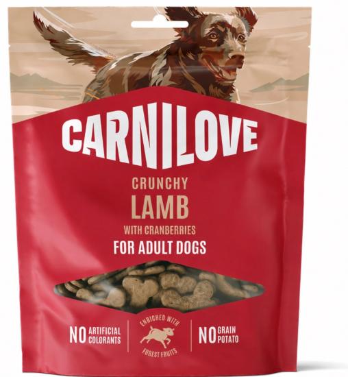CARNILOVE -DOG CRUNCHY -SNACK LAMB WITH CRANBERRIES - 200G