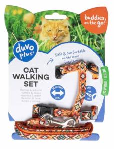 SET DE PROMENADE CHAT INDIEN HARNAIS + LAISSE