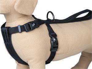 Harnais + Ceinture de sécurité voiture noir XL