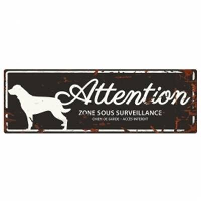 WARNING SIGN ROTTWEILER F noir