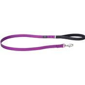 RED DINGO Dog laisse Elegant cuir vegan Purple M 20mm, 1.2m