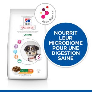 Hill's Vet Essentials PUPPY GROWTH ActivBiome+ croquettes pour Chiot de grande taille au Poulet 14kg