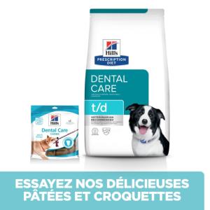 Hill's PRESCRIPTION DIET t/d Dental Croquettes pour Chien au Poulet 4 kg