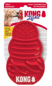 KONG LICKS L - 3,5x11,5x18cm rouge