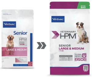 VET HPM SENIOR DOG LARGE & MEDIUM 12 kg
