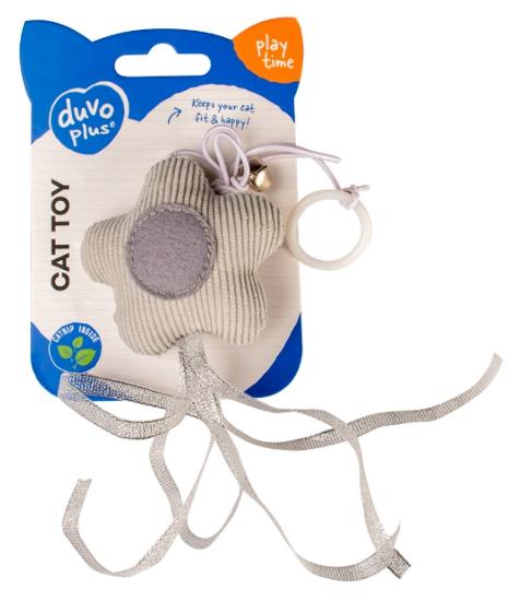 JOUET CHAT ETOILE+CLOCHE 17CM