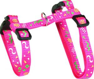 HARNAIS+LAISSE CHAT PARTY MIX COULEUR 1PC