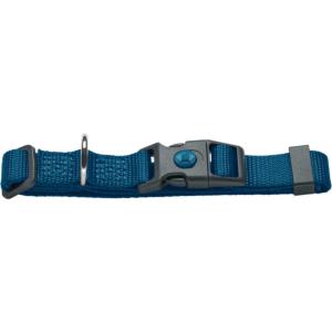 Collier London M/Long 30 - 46 cm | Large 1,5 cm, bleu foncé