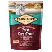 CARNILOVE FRESH - CAT – ADULT - CARP & TROUT - STERILISED - 2KG