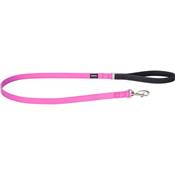 RED DINGO Dog laisse Elegant cuir vegan Hot Pink M 20mm, 1.2m