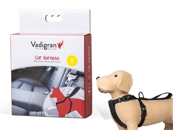 Harnais + Ceinture de sécurité voiture noir XL