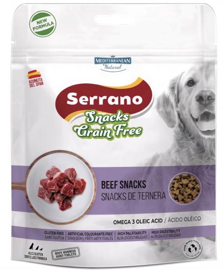 SERRANO SNACKS GRAIN FREE BOEUF 150g