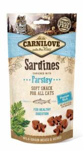 CARNILOVE - SNACK CAT - SEMI MOIST SARDINE ENRICHED WITH PARSLEY - 50G