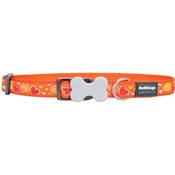 RED DINGO Dog collier Design Breezy Love Orange L 25mm x 41-63cm
