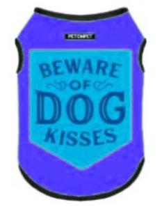 TSHIRT "BEWARE OF DOG KISSES" TAILLE 7