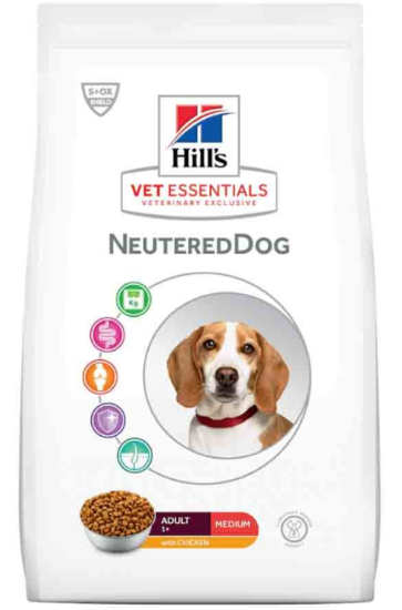Hill's Vet Essentials Chien Adult Medium NeuteredDog croquettes au poulet 2kg