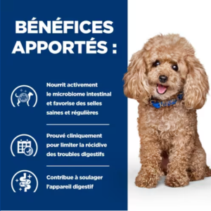 Hill's PRESCRIPTION DIET Gastrointestinal Biome Mini Croquettes pour petit Chien au Poulet 1 kg