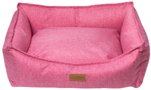 COUSSIN CHIEN LICORICE M 70x60x23 CM ROSE