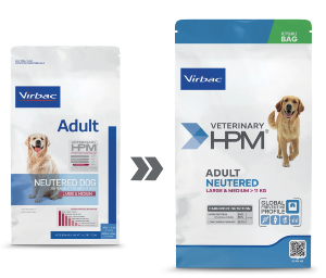 VET HPM ADULT NEUTERED DOG LARGE & MEDIUM Sac 12 kg