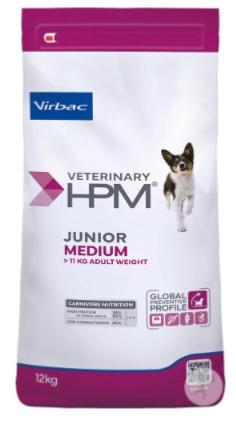 VET HPM JUNIOR DOG MEDIUM 12 kg