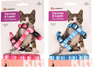 HARNAIS+LAISSE CHATON ALFRY MIX COULEUR 1PC