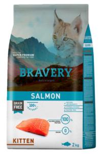 BRAVERY KITTEN SAUMON 2 KG