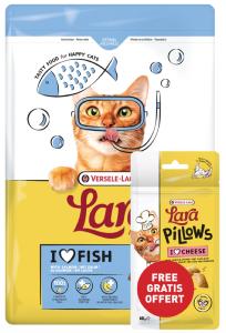 LARA ADULT SAUMON / FISH 1.9KG + SNACK PILLOW CHEESE OFFERT