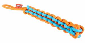 Coockoo Jouet pour chien avec corde tressée TWISTING TUGGER Bleu/orange 45CM