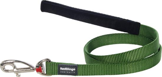 RED DINGO Dog laisse unis Classic Green M 20mm x 1.2m
