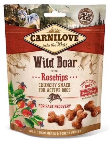 CARNILOVE - SNACK DOG -CRUNCHY WILD BOAR WITH ROSEHIPS WHIT FREASH MEAT - 200GR