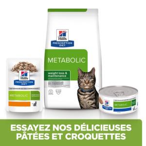 Hill's PRESCRIPTION DIET Metabolic Croquettes pour chat au poulet Sac de 8kg