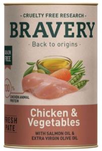 BRAVERY POULET ET LEGUMES CHIEN 290G