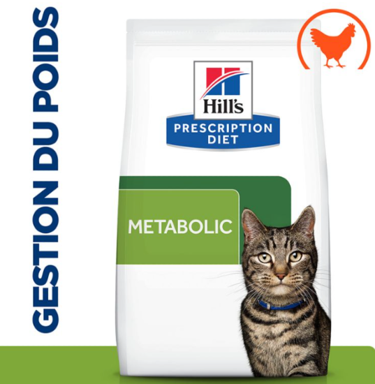 Prescription Diet Metabolic Weight pour chat au poulet 3kg