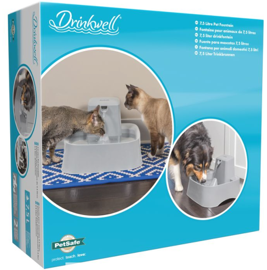 PETSAFE - FONTAINE PLASTIQUE 7.5L SANS BPA