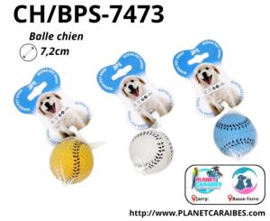 JOUET CHIEN BALLE 7,2CM - 1pc